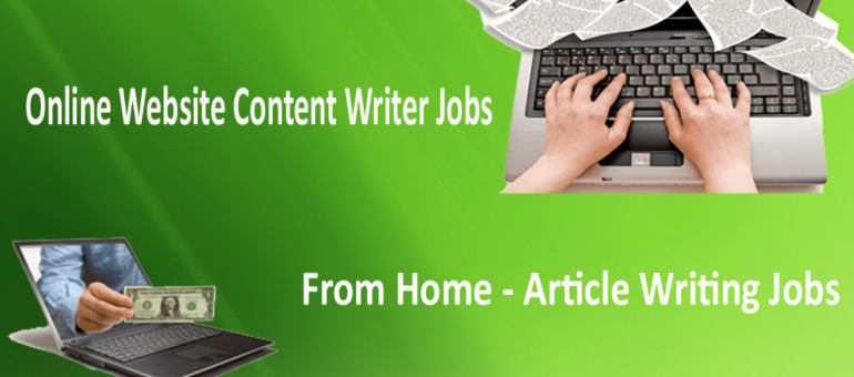 online content writer jobs